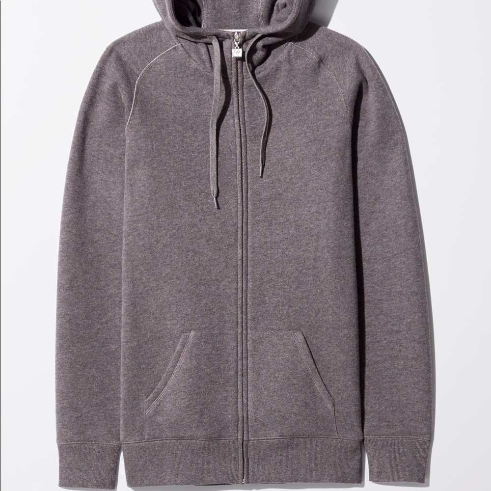 TNA extra long hoodie purple/blue size XS